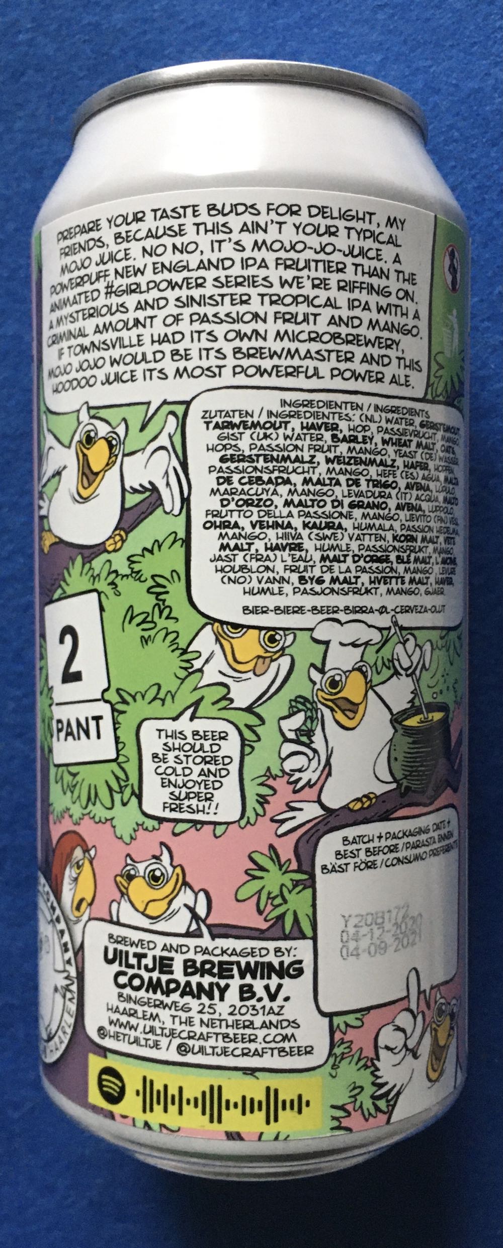 Mojo Jo-Juice - Uiltje Brewing Company (440 mL) alcohol collectible [Barcode 8719325540031] - Main Image 3