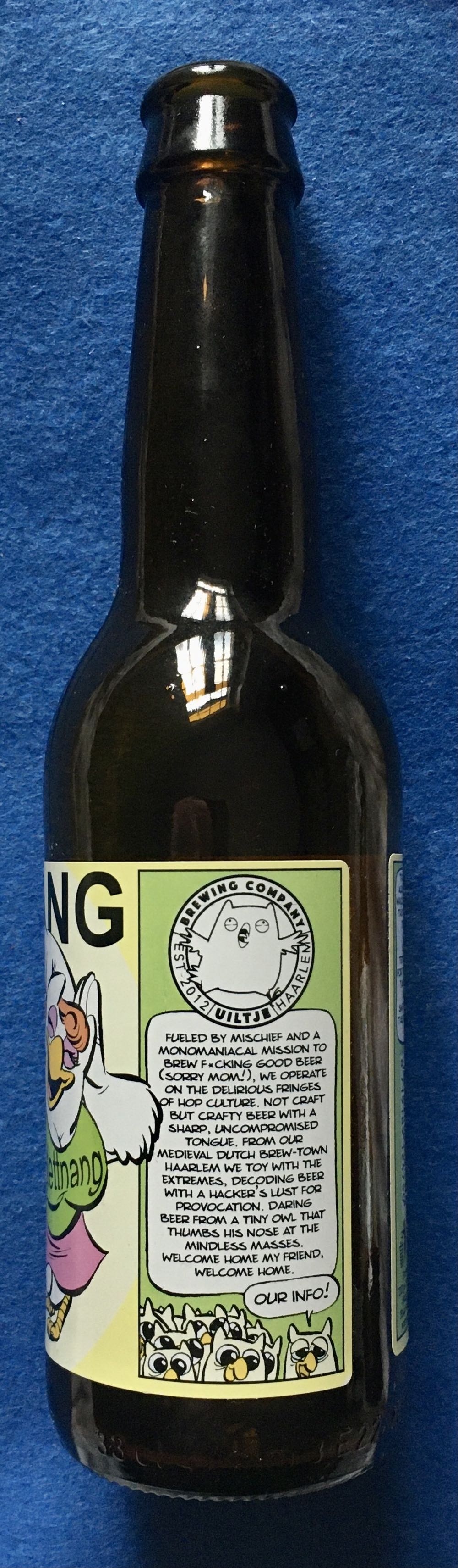 Tettnang Groene Tank Top - Uiltje Brewing Company (330 mL) alcohol collectible [Barcode 8719189124750] - Main Image 3