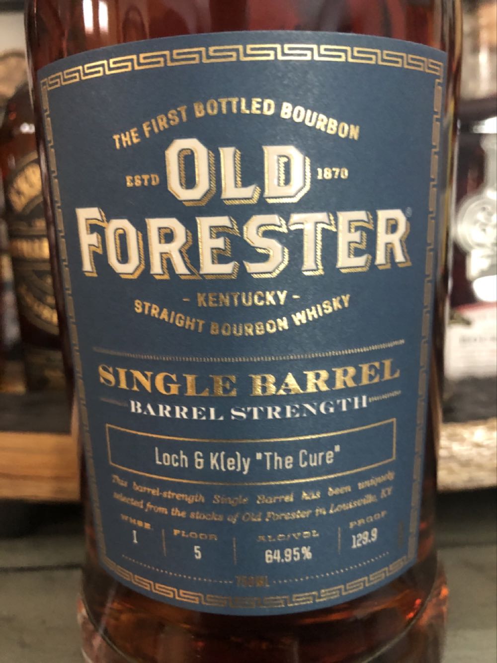 Old Forester SiB Barrel Strength - Old Forester Distilling Co. (750 mL) alcohol collectible [Barcode 081128002664] - Main Image 2