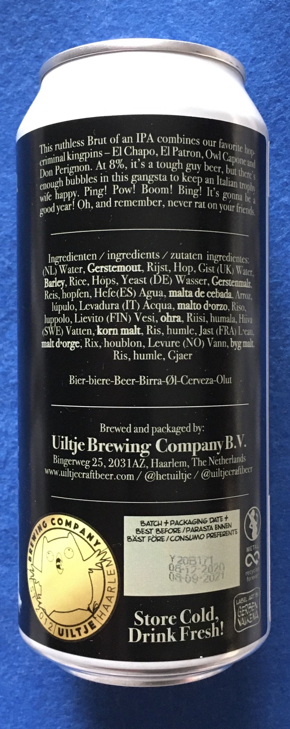 Good Feathers - Uiltje Brewing Company (440 mL) alcohol collectible [Barcode 8719325540697] - Main Image 3