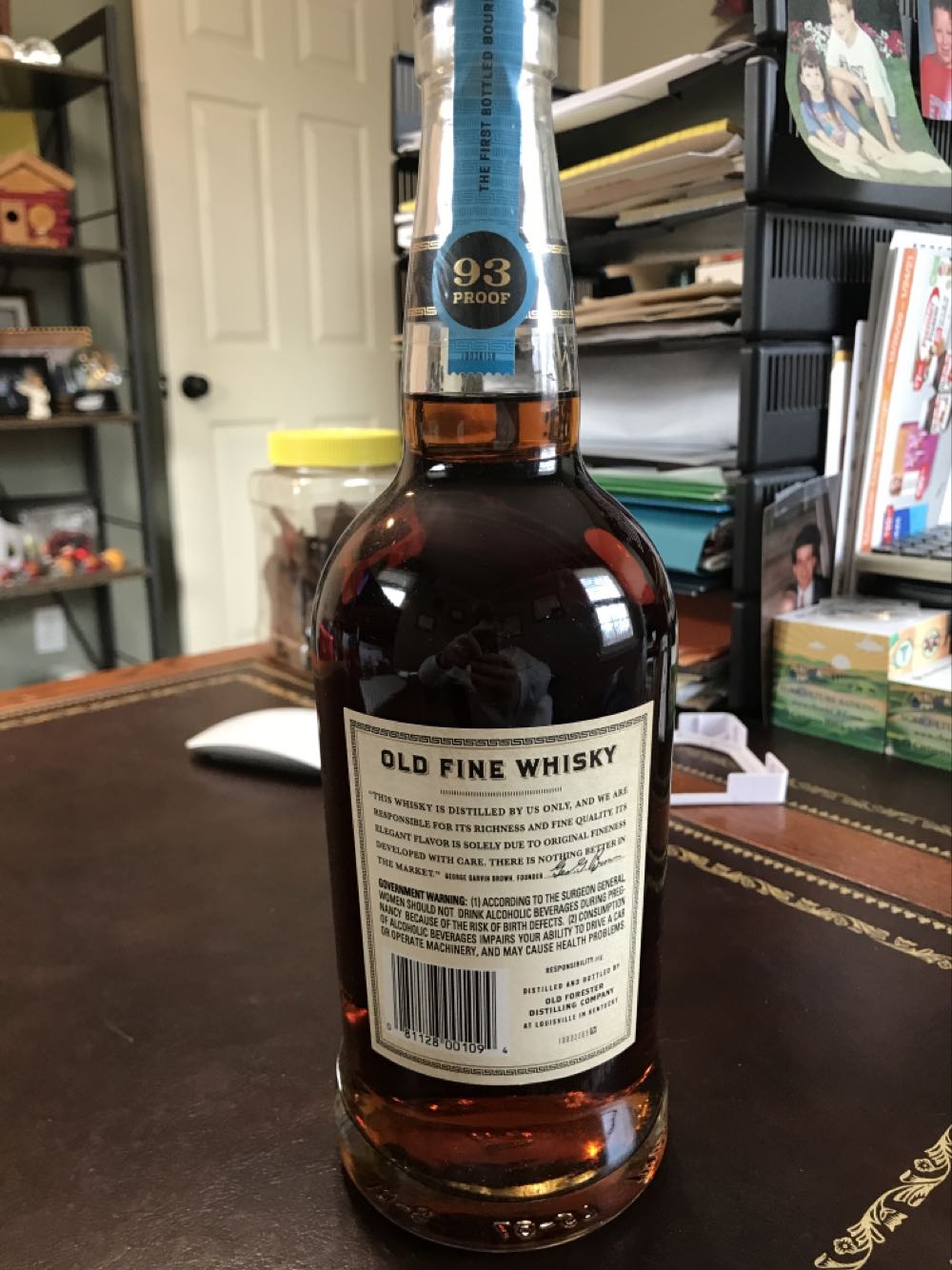 Old Forester 1910 “Old Fine Whiskey” - Old Forester Distilling Co. (750 mL) alcohol collectible [Barcode 081128001094] - Main Image 2