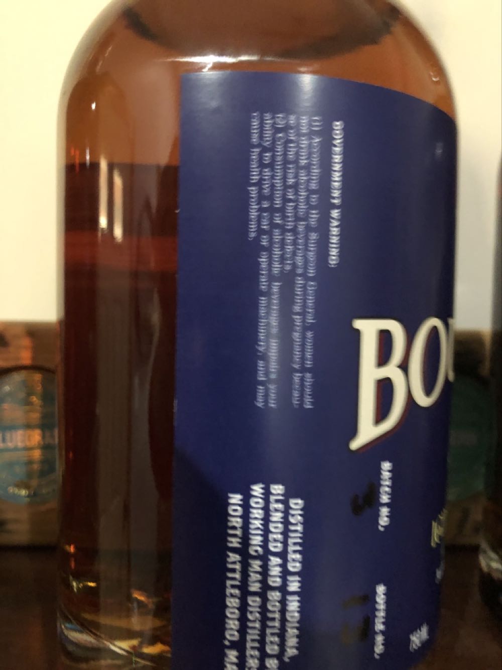 Working Man Blue Collar Bourbon - MGPI Of Indiana (750 mL) alcohol collectible [Barcode 793519023119] - Main Image 3
