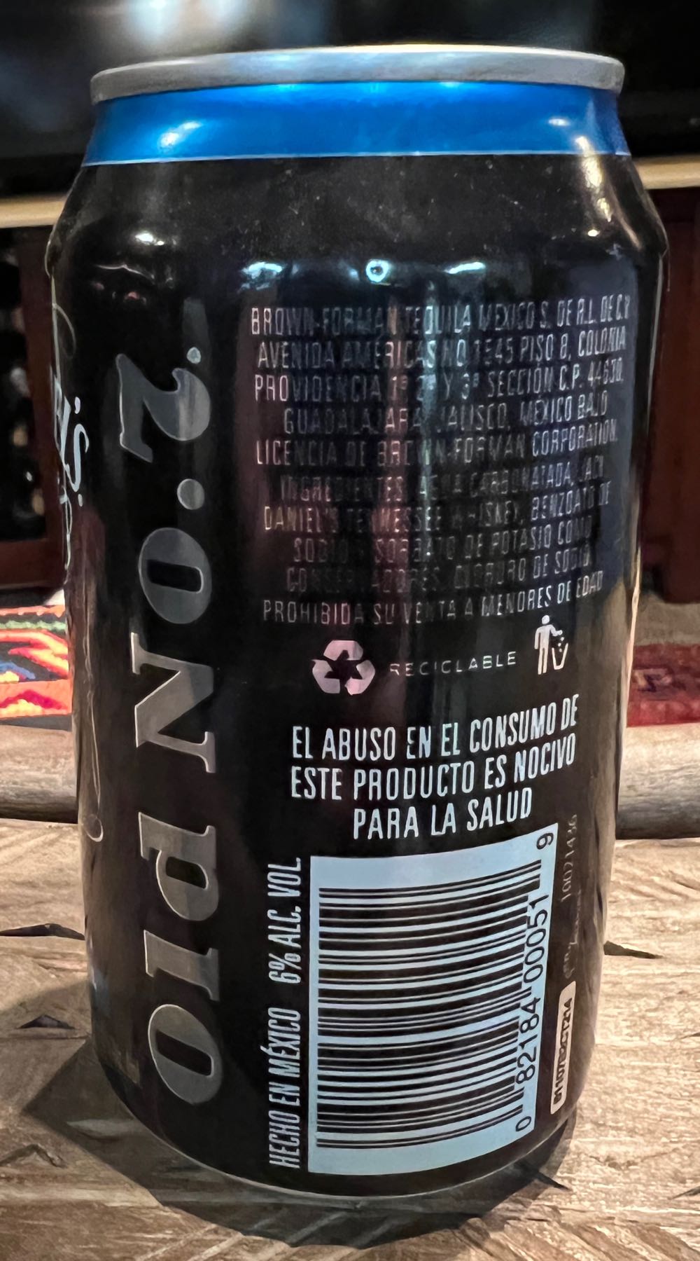 Soft Drink Agua Mineral Mexico - Jack Daniel’s Distillery, Lynchburg, TN (350 mL) alcohol collectible [Barcode 082184000519] - Main Image 3