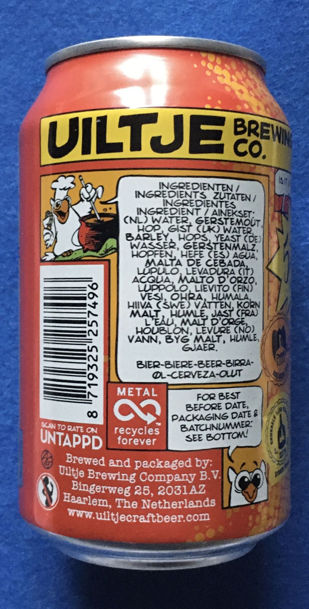 Bird Of Prey - Uiltje Brewing Company (330 mL) alcohol collectible [Barcode 8719325257496] - Main Image 4