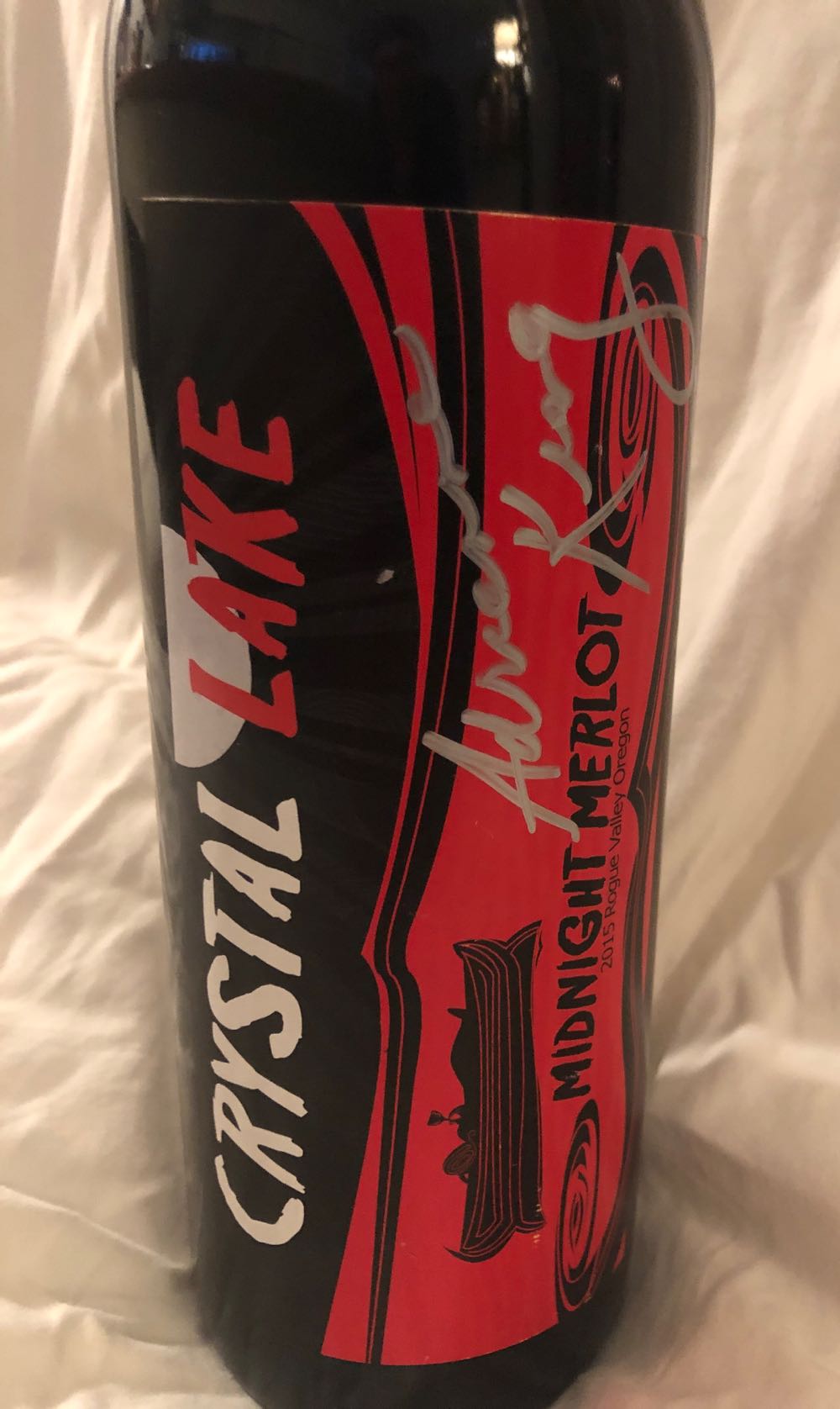 Crystal Lake Wine: Midnight Merlot - Valley View Winery (750 mL) alcohol collectible - Main Image 2