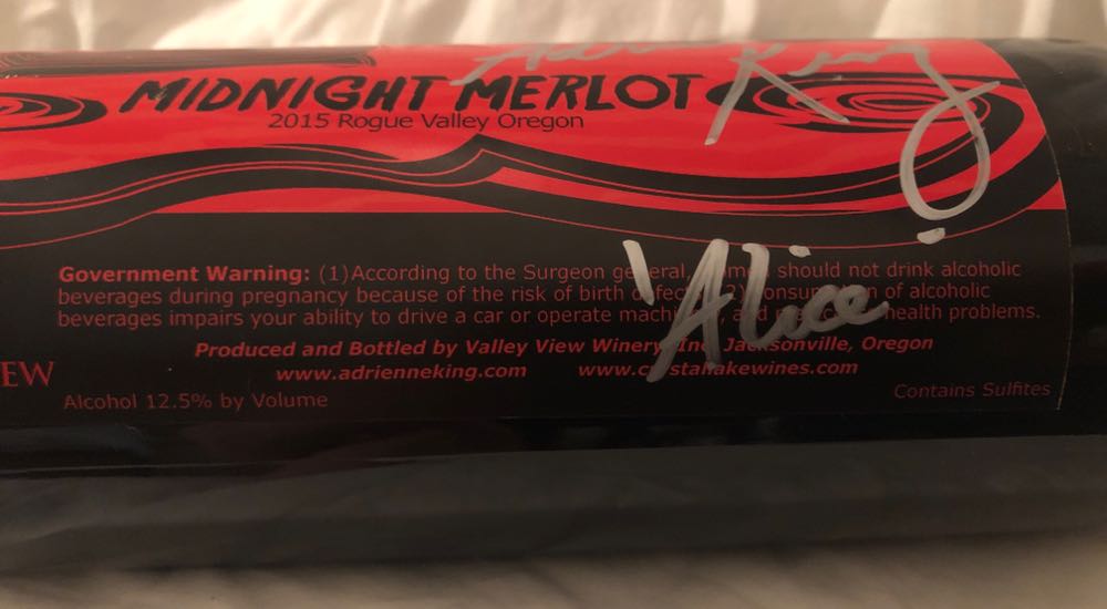 Crystal Lake Wine: Midnight Merlot - Valley View Winery (750 mL) alcohol collectible - Main Image 3