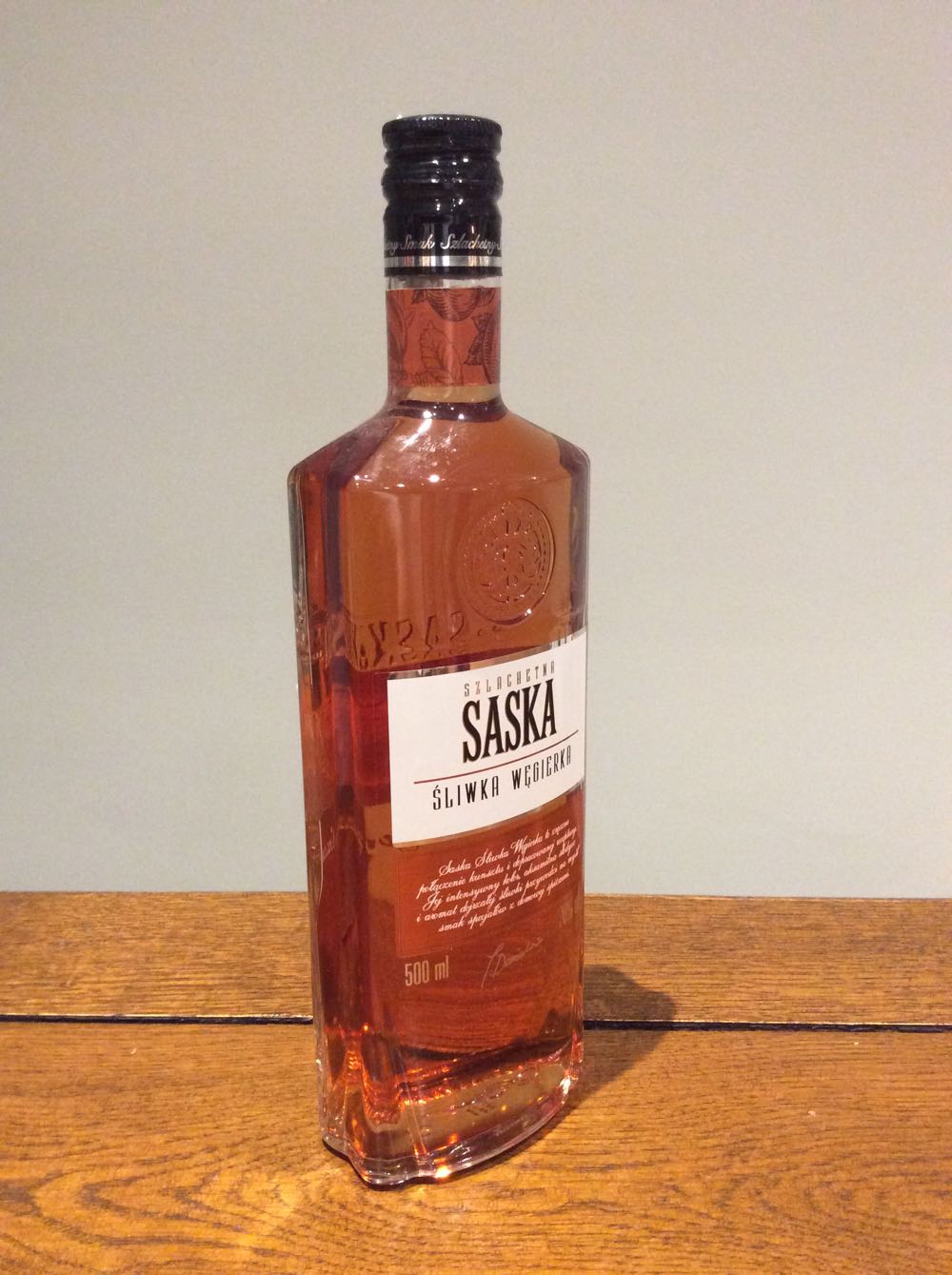 Saska Śliwka Węgierka 500ml 30% Poland - Stock Polska Sp. (500 mL) alcohol collectible [Barcode 5902573007996] - Main Image 3