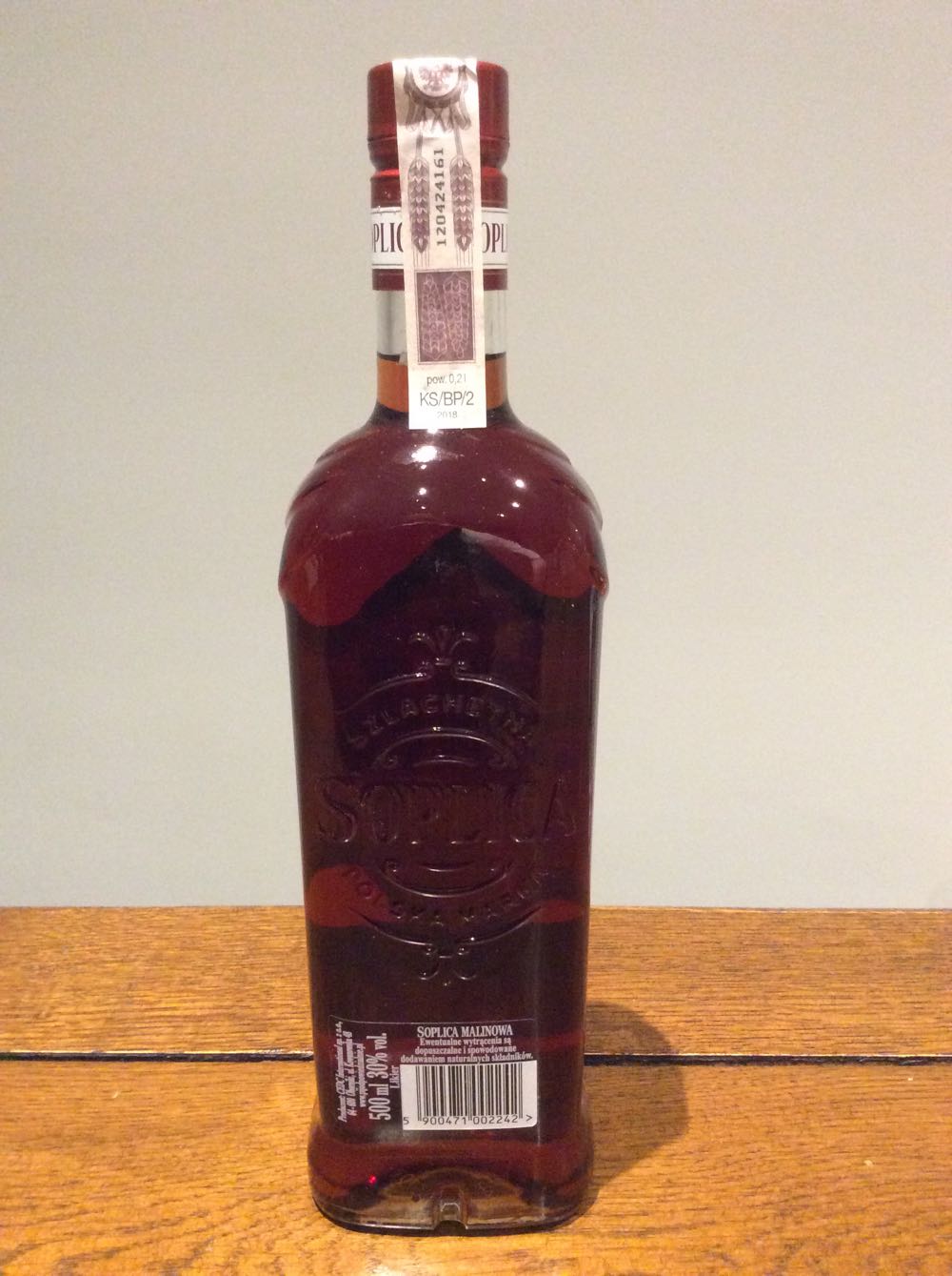 Soplica Malinowa 500ml 30% Poland - Soplica (500 mL) alcohol collectible [Barcode 5900471002242] - Main Image 2