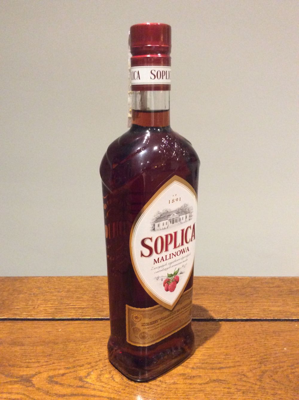 Soplica Malinowa 500ml 30% Poland - Soplica (500 mL) alcohol collectible [Barcode 5900471002242] - Main Image 3