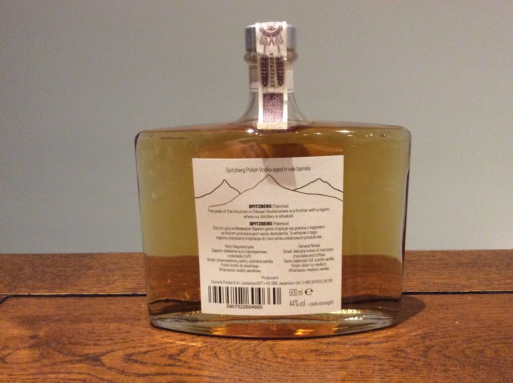 Spitzberg Oak Aged Polish Vodka 500ml 44% Poland - Toorank Polska S.A. (500 mL) alcohol collectible [Barcode 5907522604660] - Main Image 2