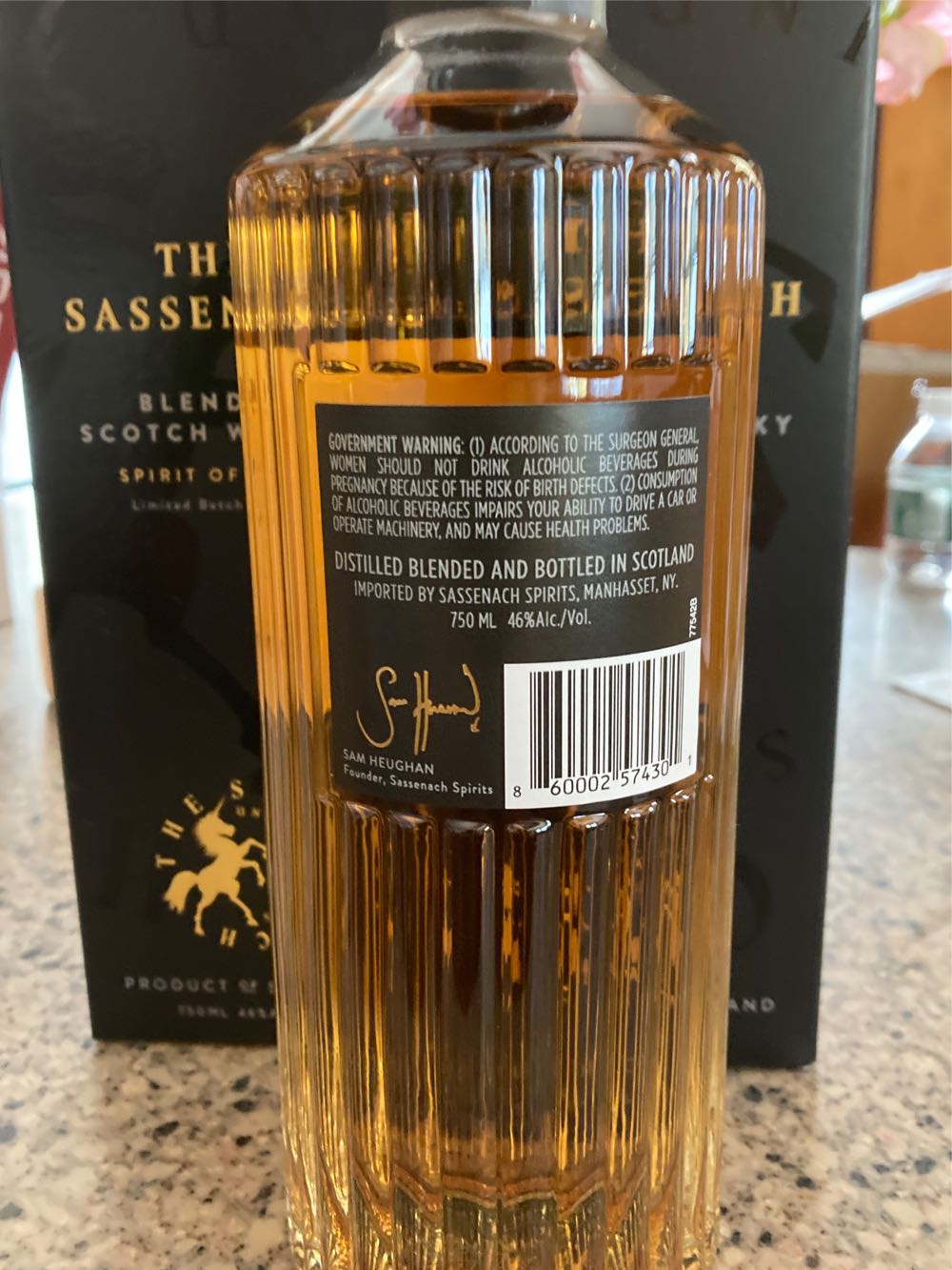 The Sassenach - Sassenach (750 mL) alcohol collectible [Barcode 860002574301] - Main Image 2