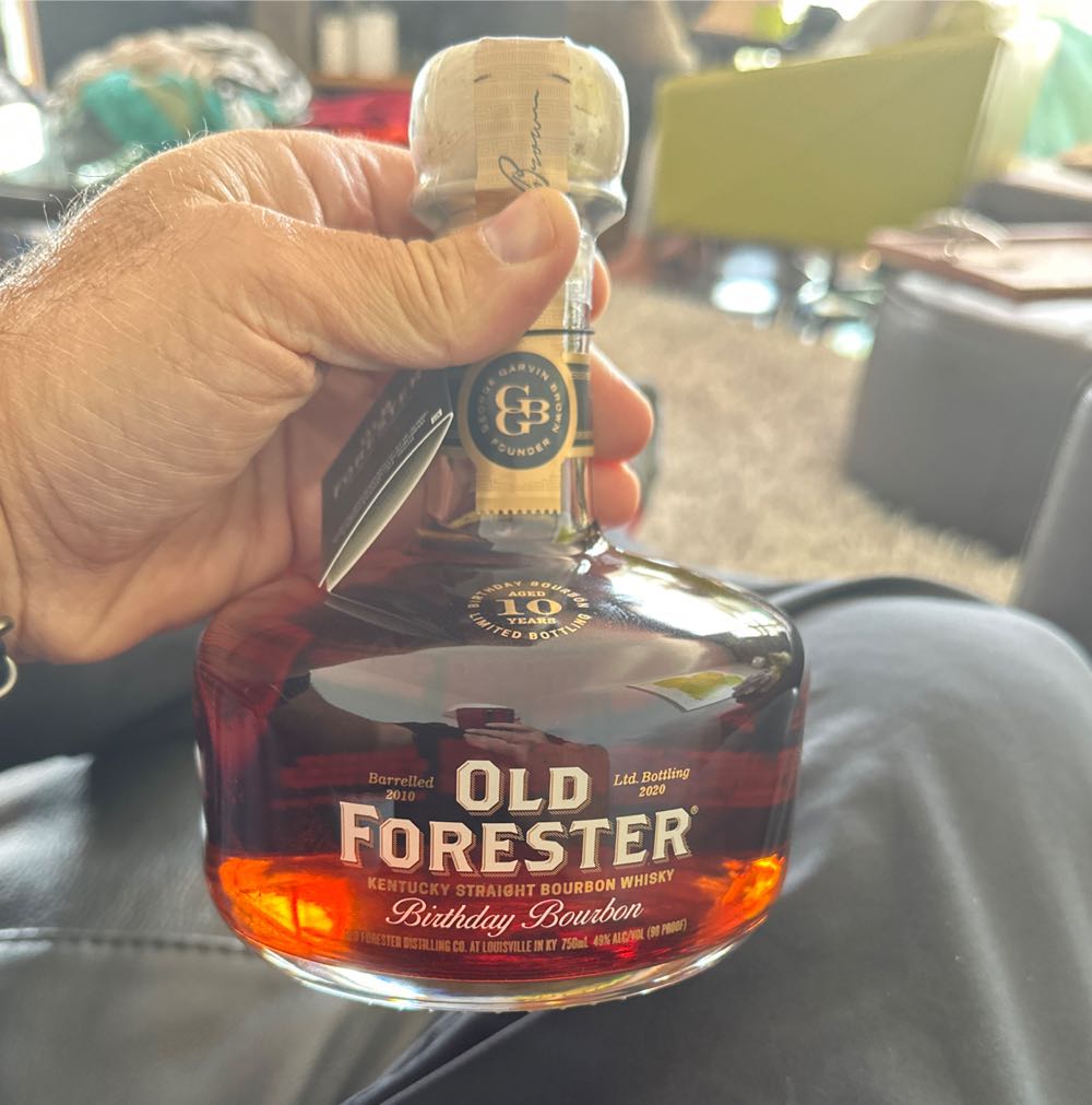 Old Forrester Birthday - Old Forester Distilling Company (750 mL) alcohol collectible [Barcode 081128002695] - Main Image 3