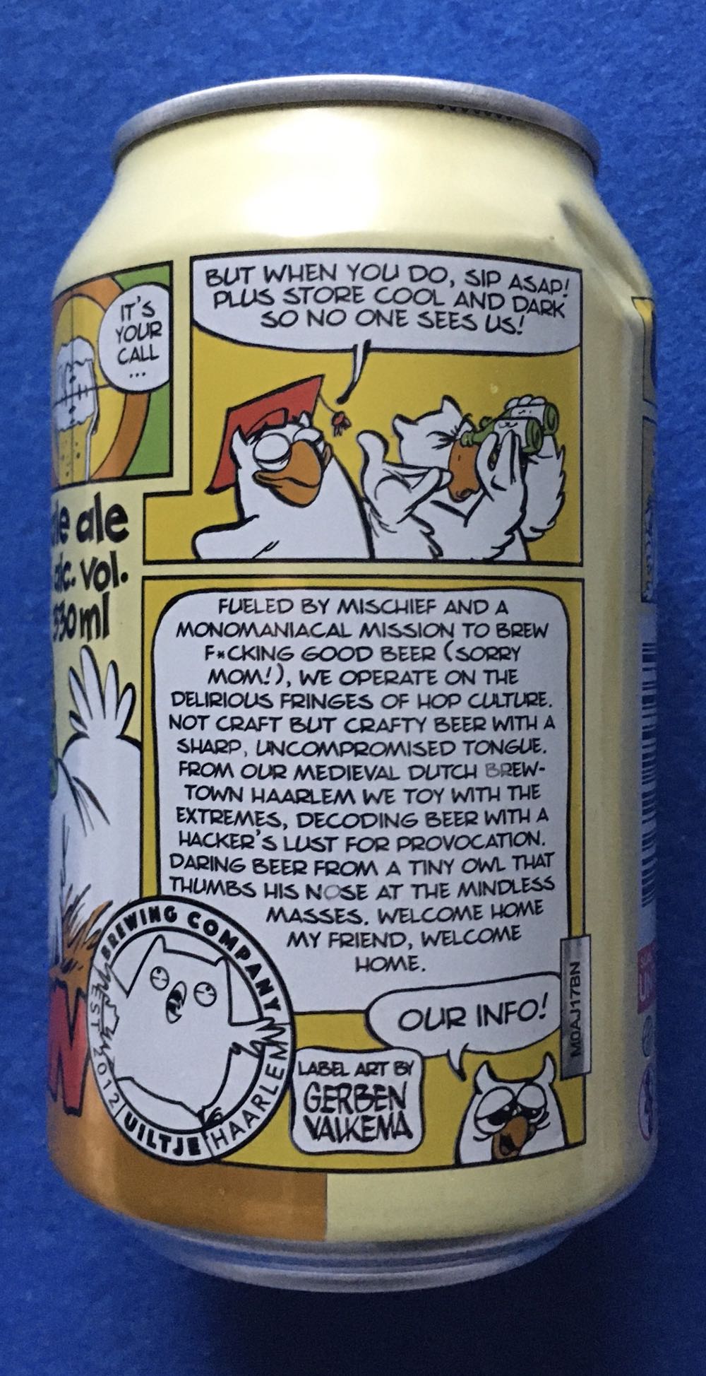 Trackdown - Uiltje Brewing Company (330 mL) alcohol collectible [Barcode 8719325257465] - Main Image 3