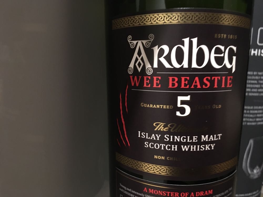 Ardbeg Beastie Single Malt Scotch Whisky Wee Beastie 5 Years Old - Ardbeg Distillery Limited (700mL) alcohol collectible [Barcode 5010494961577] - Main Image 3