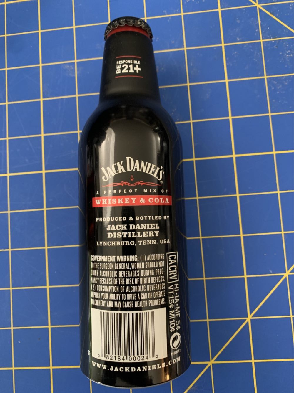 Whiskey & Cola - Jack Daniel Distillery (355 mL) alcohol collectible [Barcode 082184000243] - Main Image 2