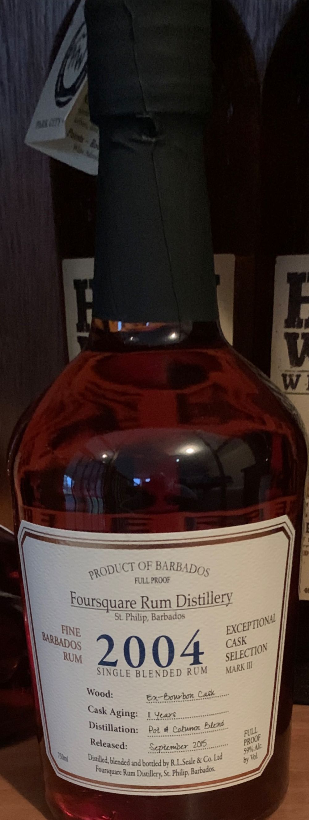 Foursquare 2004 ECS - Foursquare Rum Distillery (750 mL) alcohol collectible [Barcode 724803018108] - Main Image 4