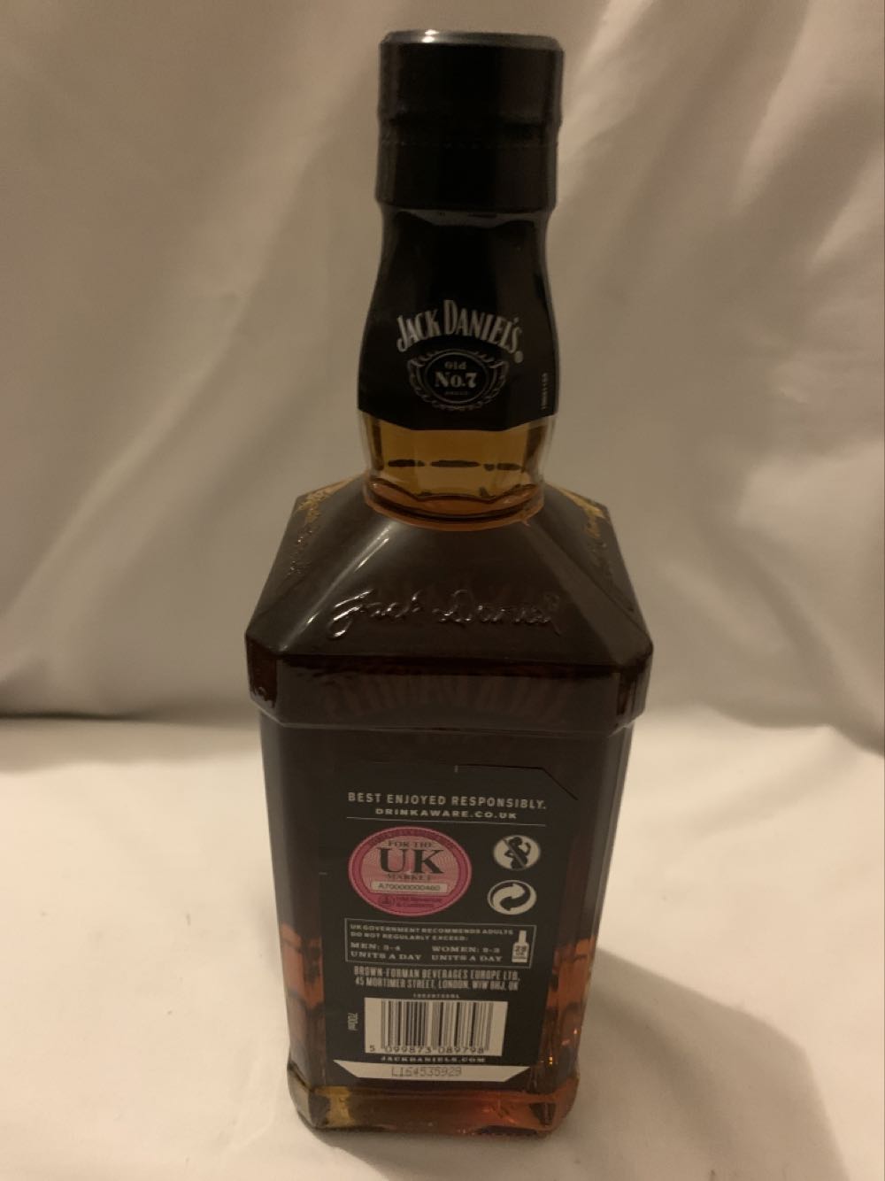 150th Anniversary - UK 70cl - Jack Daniel’s (700 mL) alcohol collectible [Barcode 5099873089798] - Main Image 2
