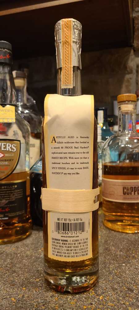 Basil Hayden - Kentucky Springs Distilling Co. (375 mL) alcohol collectible [Barcode 080686012122] - Main Image 2