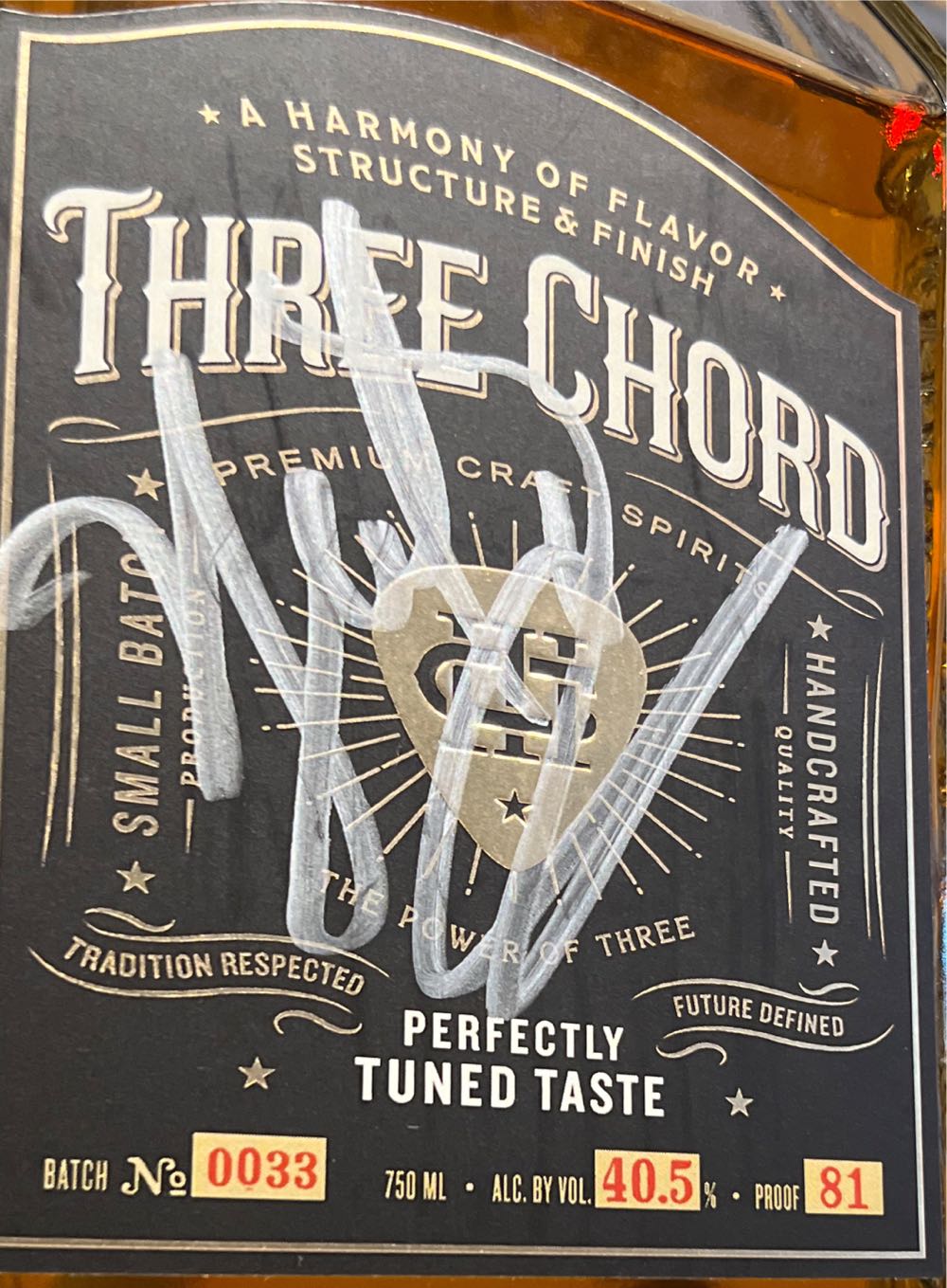 Three Chord Blended Bourbon Whiskey - Steel Bending Spirits (750 mL) alcohol collectible [Barcode 680140534728] - Main Image 4