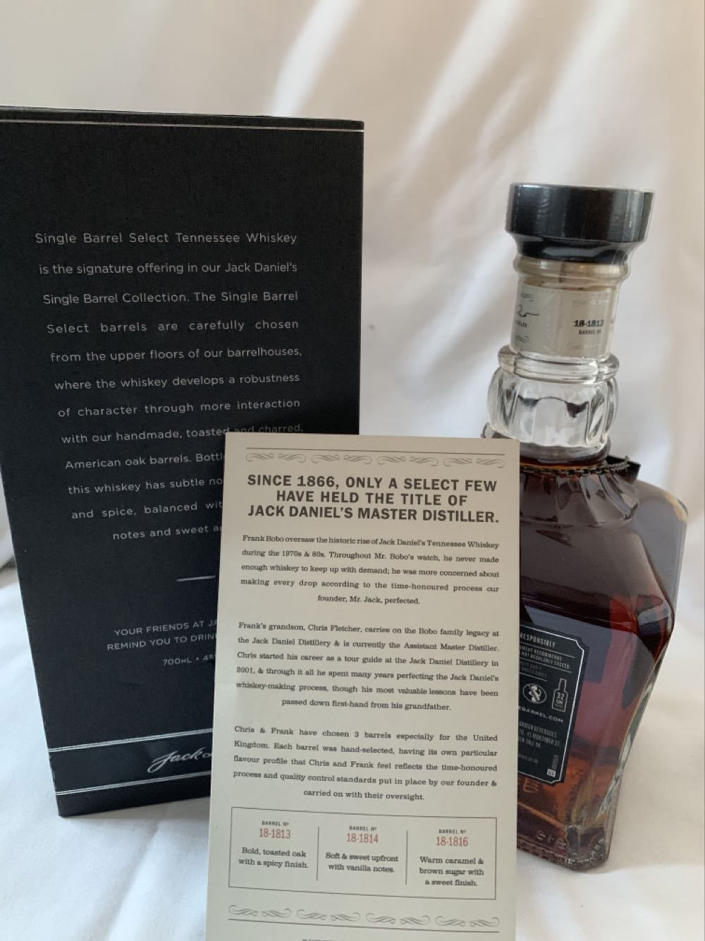 Bobo Family Selection - Barrel 18-1813 - Jack Daniel’s (700 mL) alcohol collectible [Barcode 5099873207345] - Main Image 3