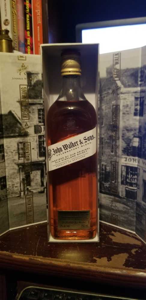 John Walker & Sons Celebratory Blend - Johnnie Walker & Sons (750mL) alcohol collectible [Barcode 088076185166] - Main Image 2