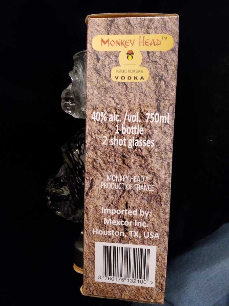 Monkey Head Vodka Liquors - Mexcor Inc. (750 mL) alcohol collectible [Barcode 3760175132100] - Main Image 4
