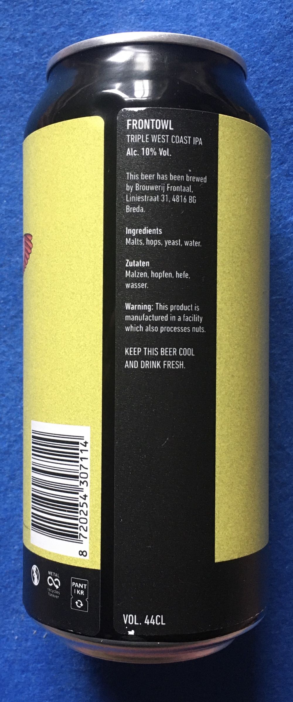 Frontowl - Brouwerij Frontaal (440 mL) alcohol collectible [Barcode 8720254307114] - Main Image 3