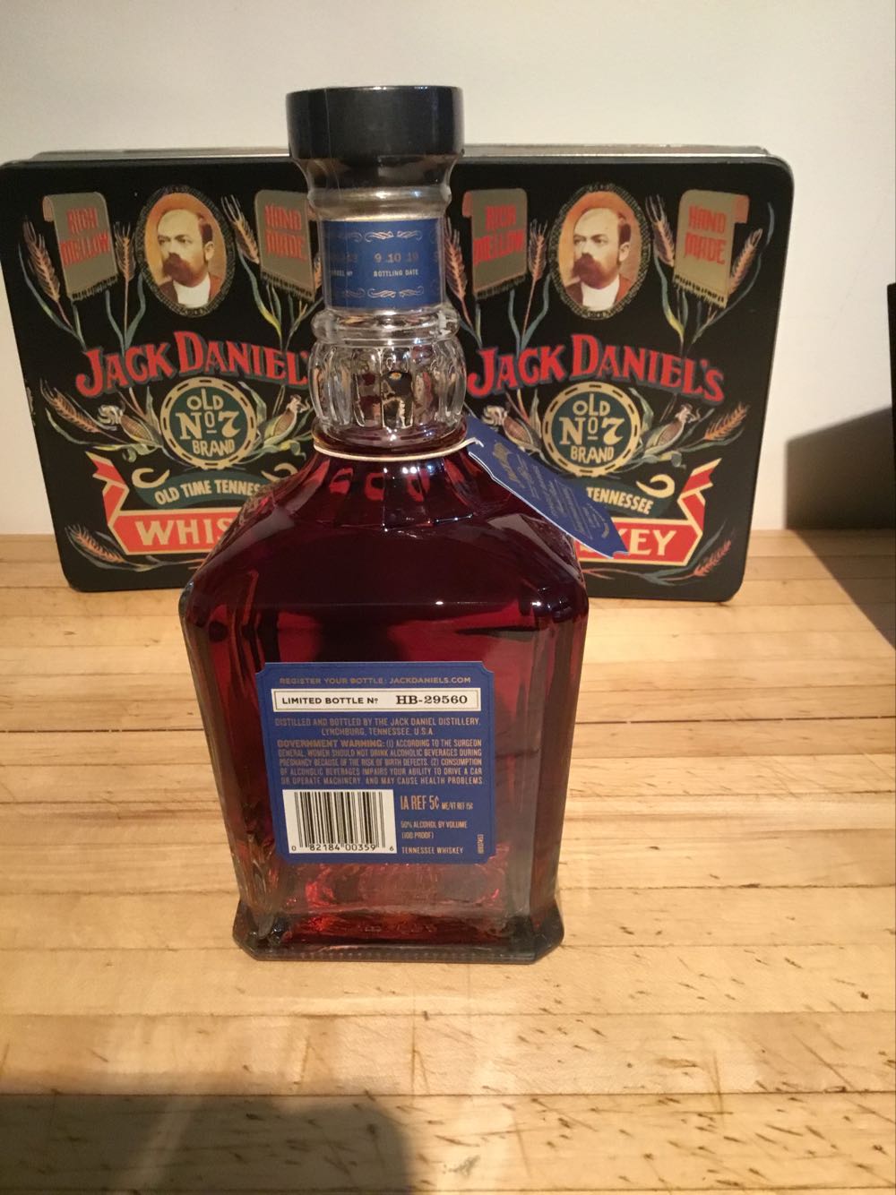 Heritage Single Barrel 9-10-19 - Jack Daniel Distillery (750 mL) alcohol collectible - Main Image 2