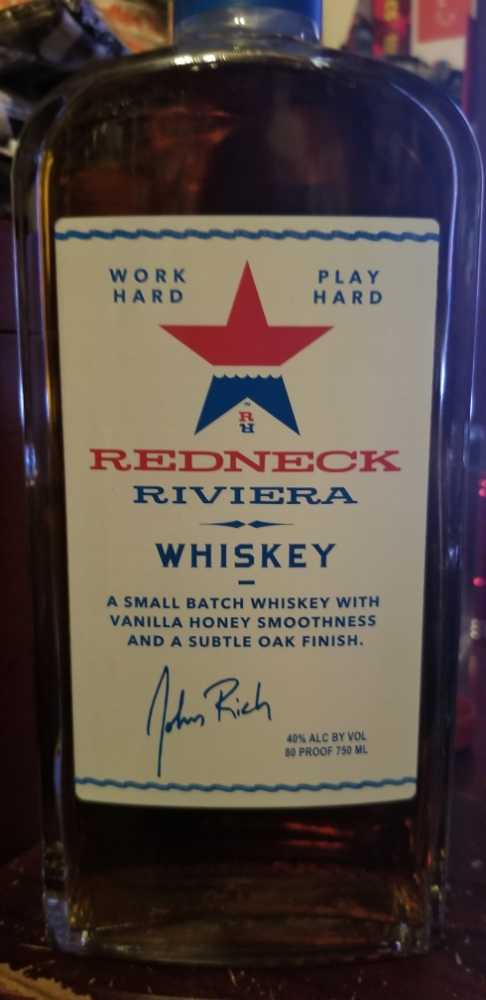 Redneck Riviera John Rich Whiskey With Vanilla And Honey - Redneck Riviera Whiskey Company (750 mL) alcohol collectible [Barcode 850424002766] - Main Image 1