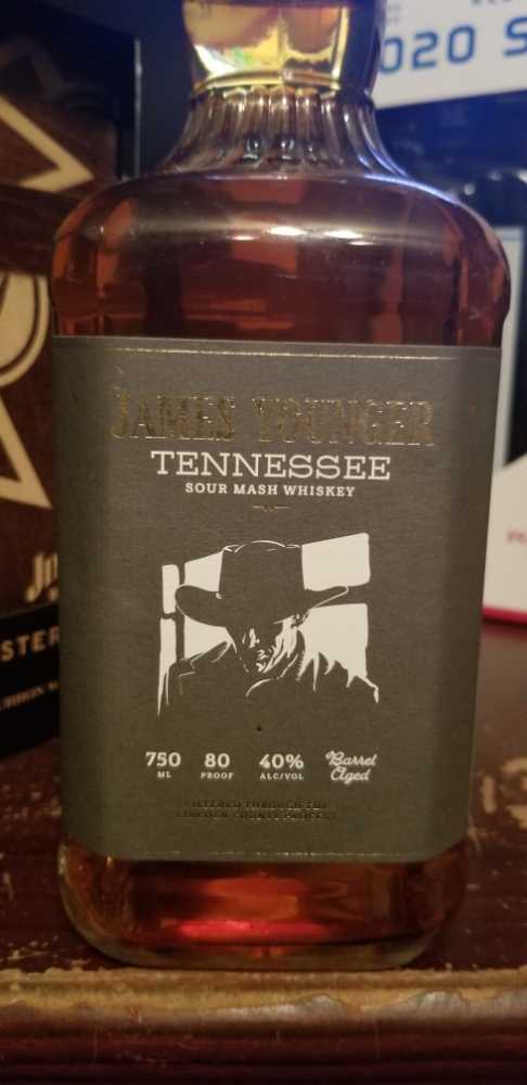 James Younger Tennessee Sour Mash Whiskey  - James Younger Whiskey (750 mL) alcohol collectible [Barcode 674806041712] - Main Image 1
