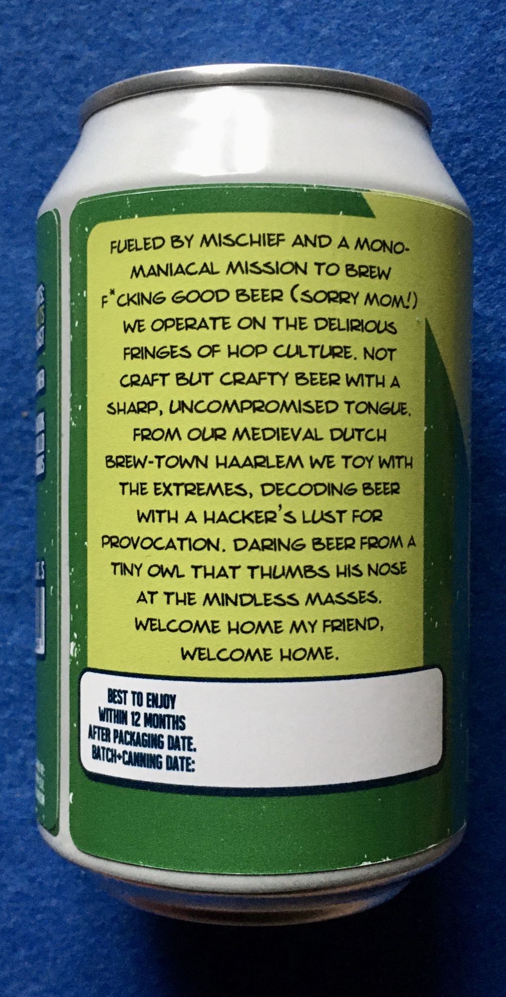 Smash The Virus IPA - Uiltje Brewing Company (330 mL) alcohol collectible [Barcode 8717953156419] - Main Image 3