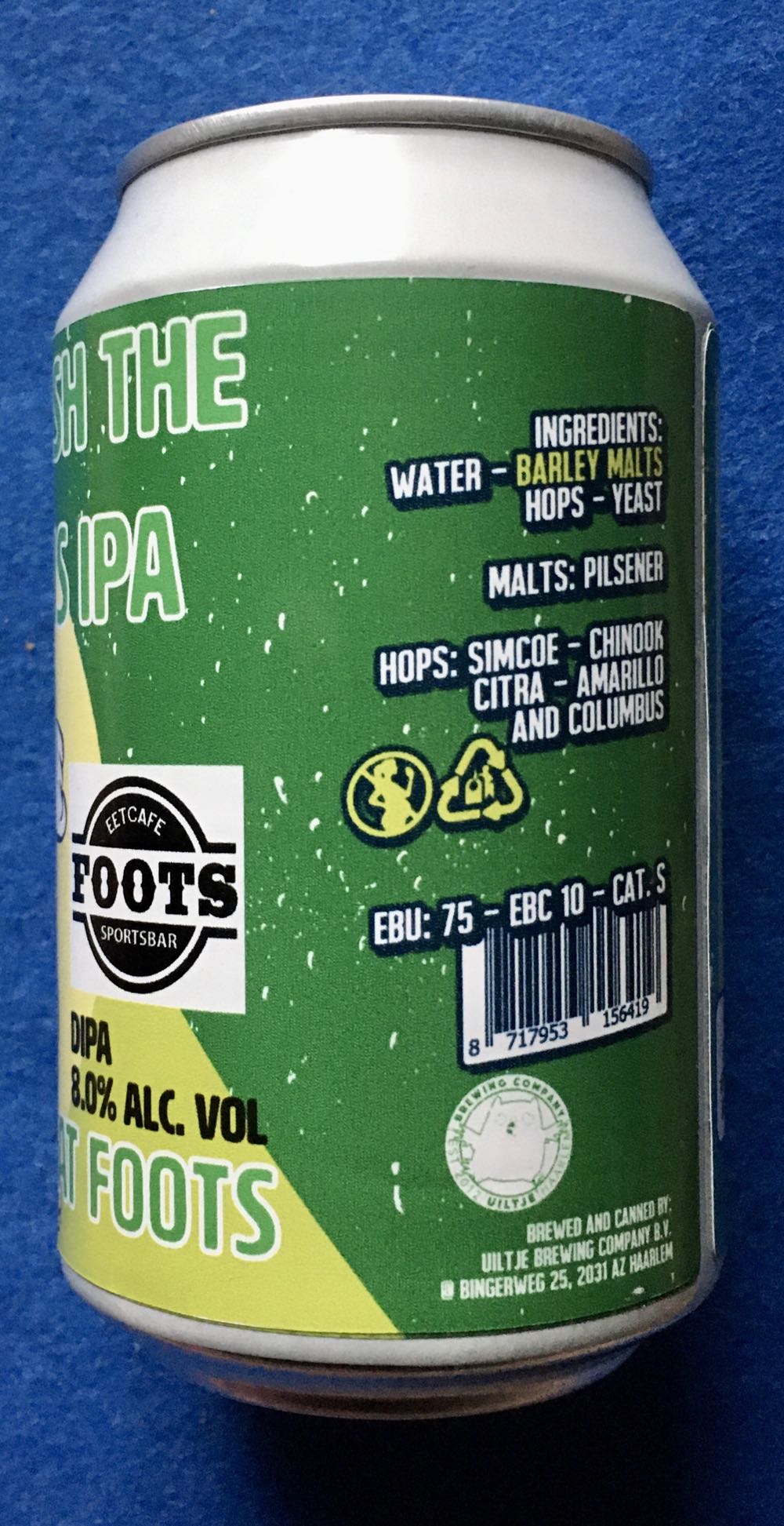 Smash The Virus IPA - Uiltje Brewing Company (330 mL) alcohol collectible [Barcode 8717953156419] - Main Image 4