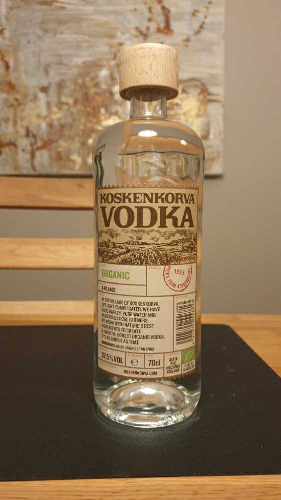 Koskenkorva Organic Vodka 700ml 37.5% Finland - Altia PLC, Helsinki, Finland (700 mL) alcohol collectible [Barcode 6412700558813] - Main Image 1