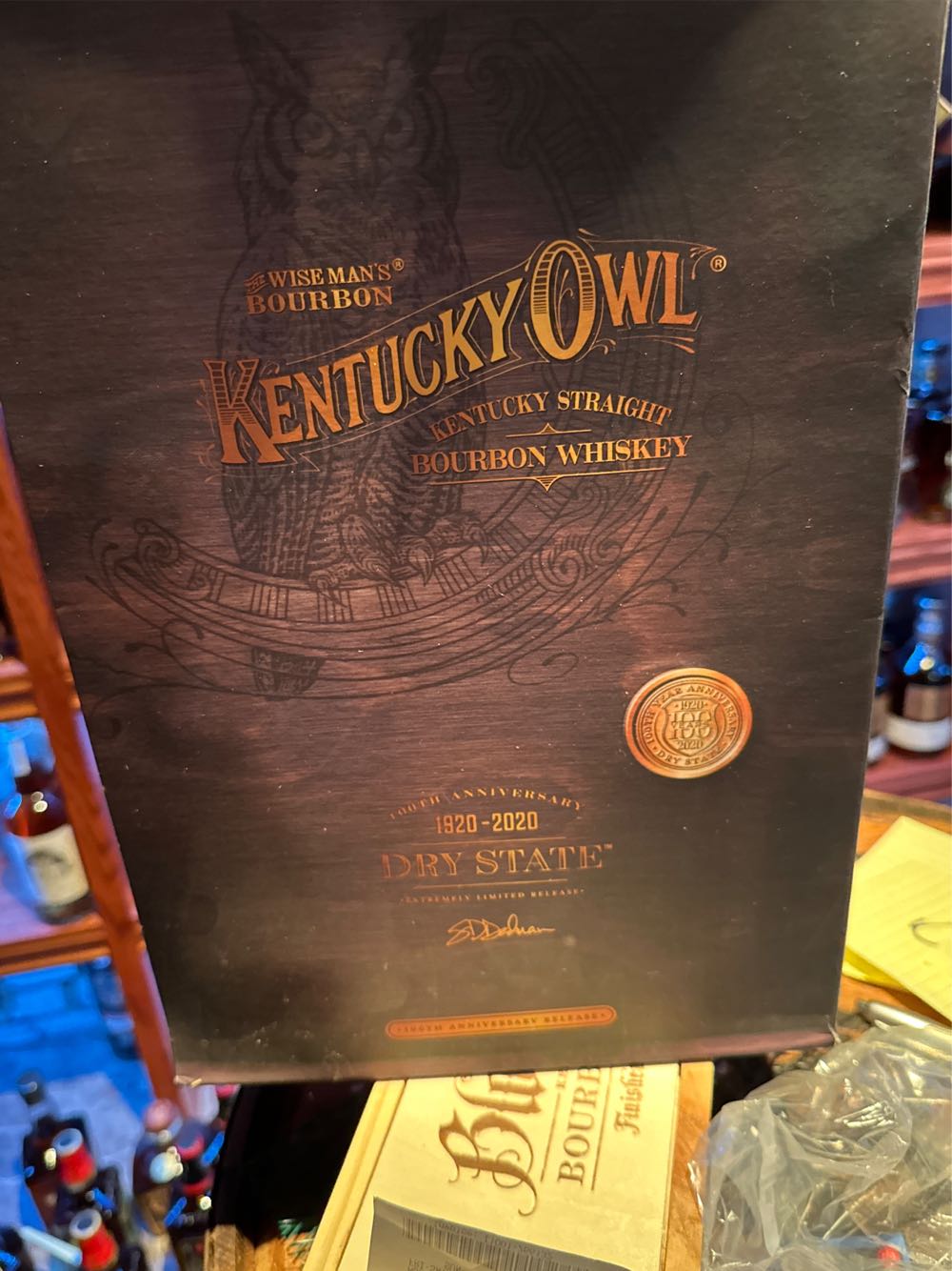 Kentucky Owl Dry State  alcohol collectible [Barcode 857361007113] - Main Image 2