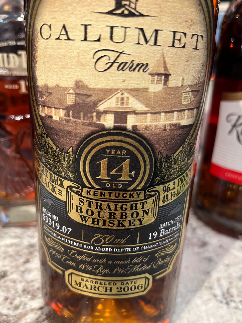 Calumet Farm 14 Year Old - Western Spirits (750 mL) alcohol collectible [Barcode 812459014565] - Main Image 2