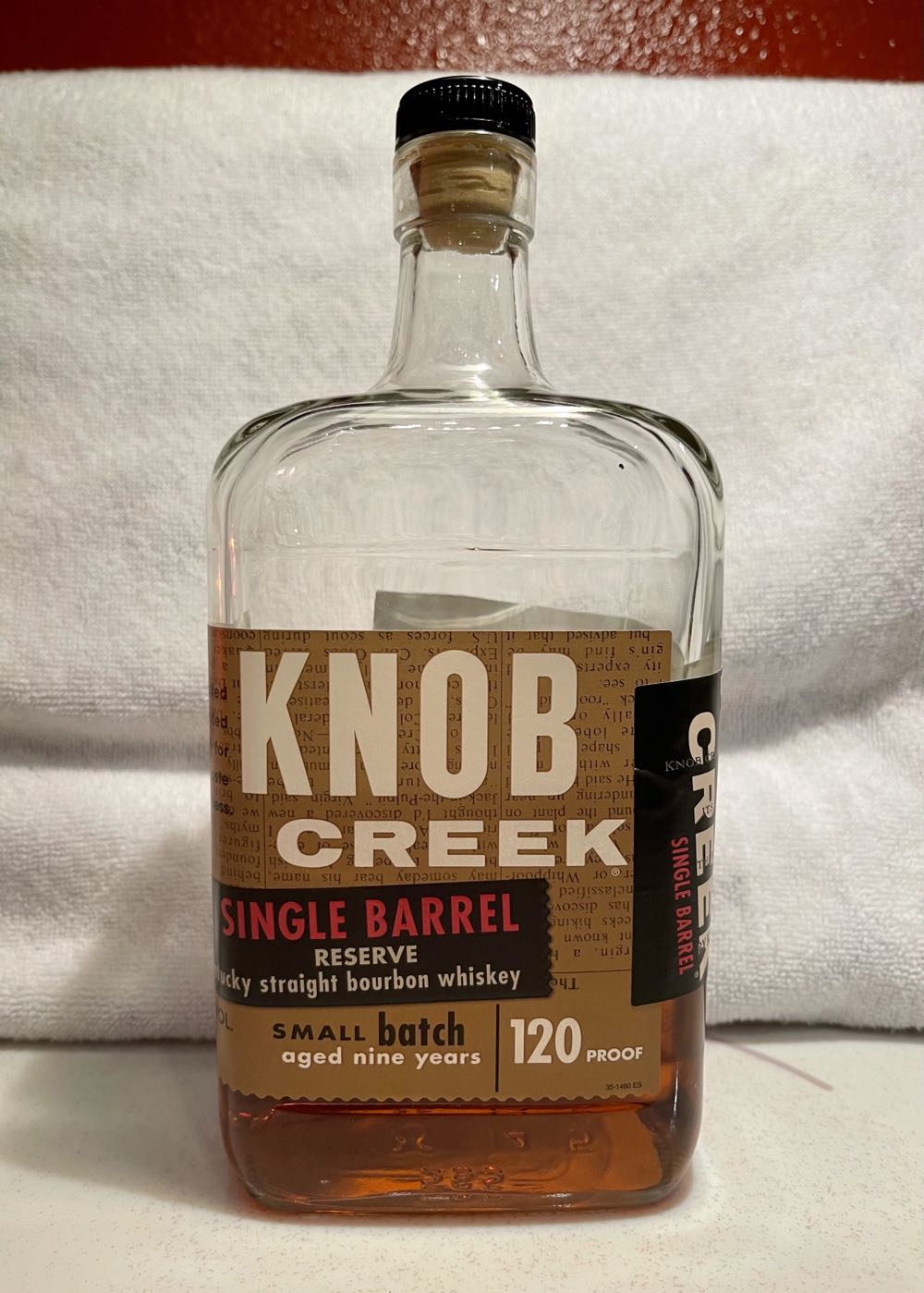 GLASS: Jack Daniels Glass Red Foil Wood Frame Sign