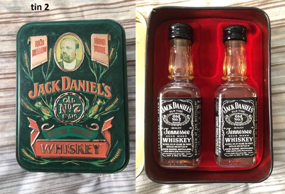 Set Mini Green Tin - Jack Daniel’s Distillery, Lynchburg, TN (50 mL) alcohol collectible [Barcode 082184704943] - Main Image 3