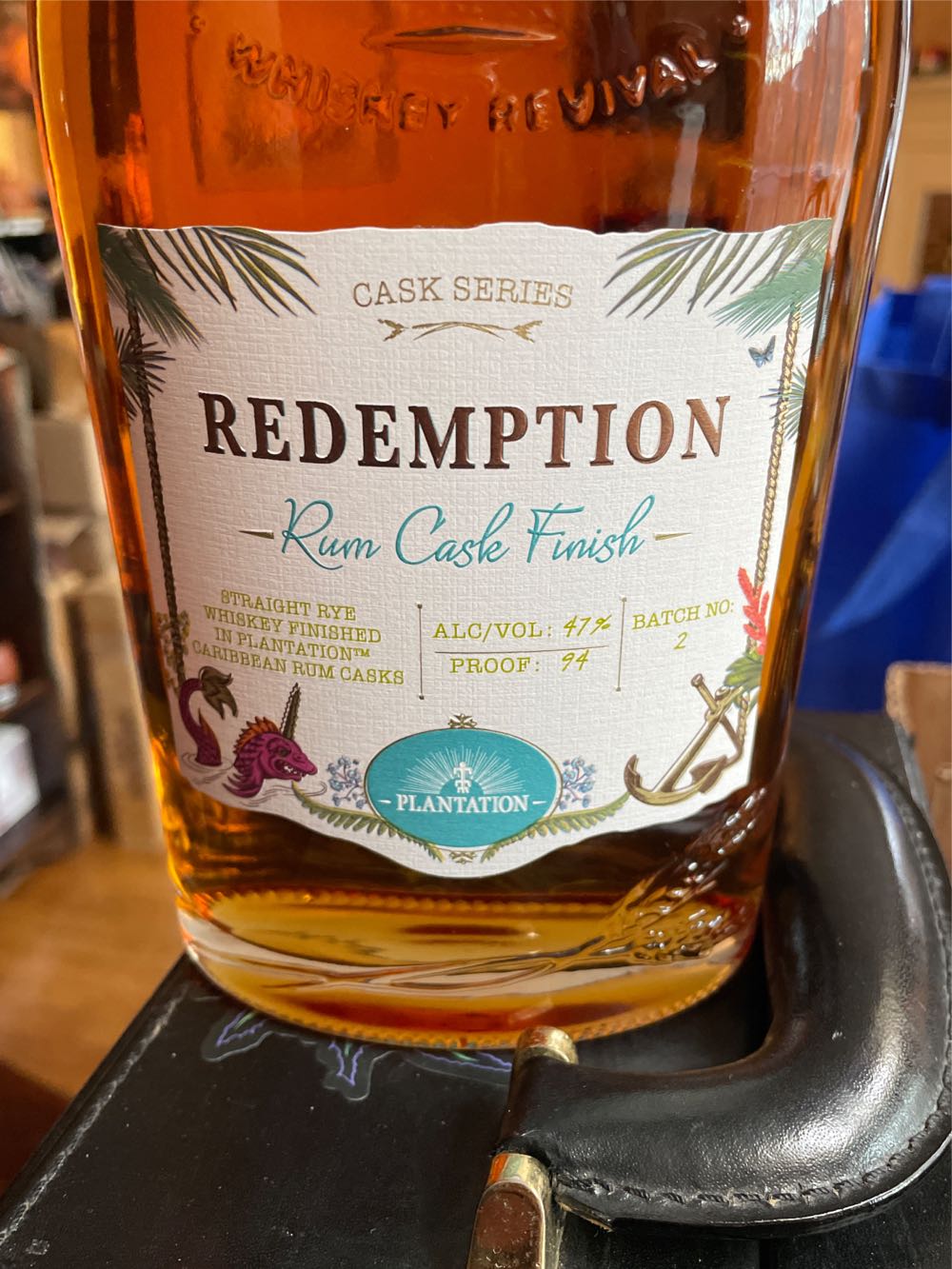 Redemption Rum Cask Finish - Redemption Barrel Selections (750 mL) alcohol collectible [Barcode 031259004488] - Main Image 2