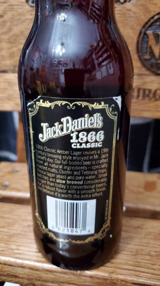 1866 Classic Amber Lager - Jack Daniel‘s Distillery (12 FL OZ) alcohol collectible [Barcode 08218476] - Main Image 2
