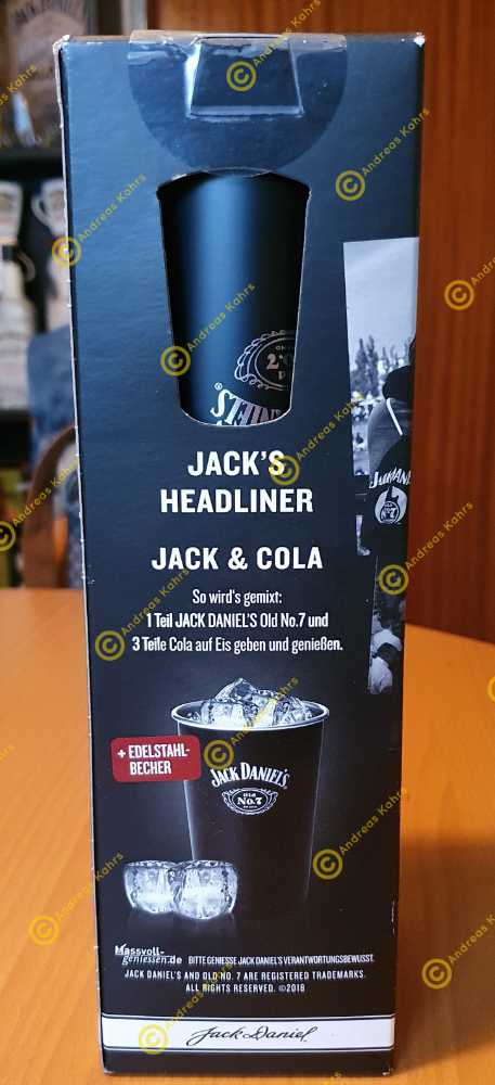 Jack Daniels Da Ist Musik Drin + Tincup - Jack Daniel‘s Distillery (700 mL) alcohol collectible [Barcode 5099873212721] - Main Image 2