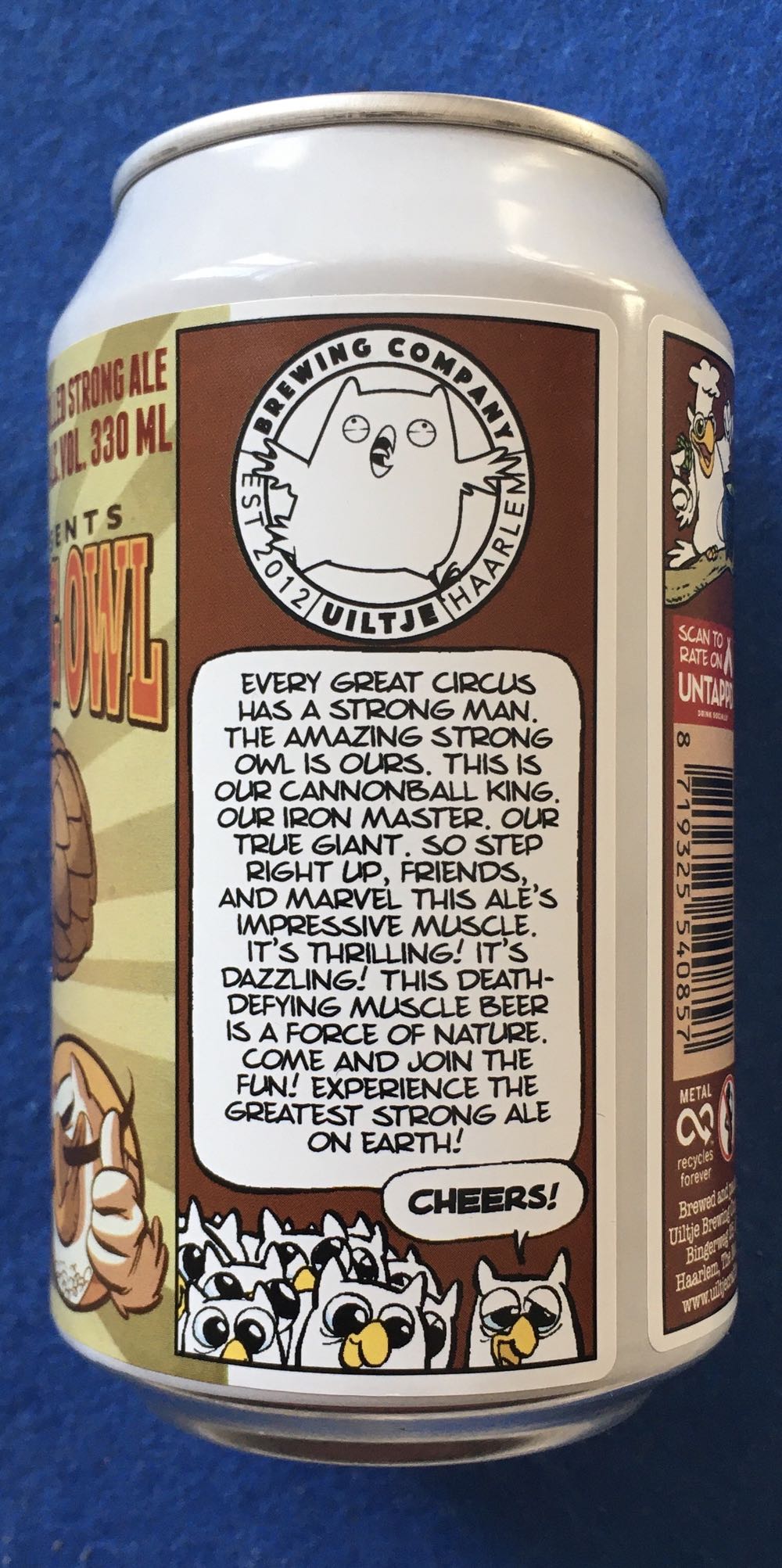 The Amazing Strong Owl - Uiltje Brewing Company (330 mL) alcohol collectible [Barcode 8719325540857] - Main Image 3