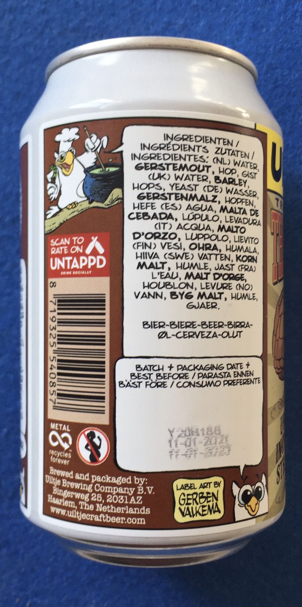 The Amazing Strong Owl - Uiltje Brewing Company (330 mL) alcohol collectible [Barcode 8719325540857] - Main Image 4