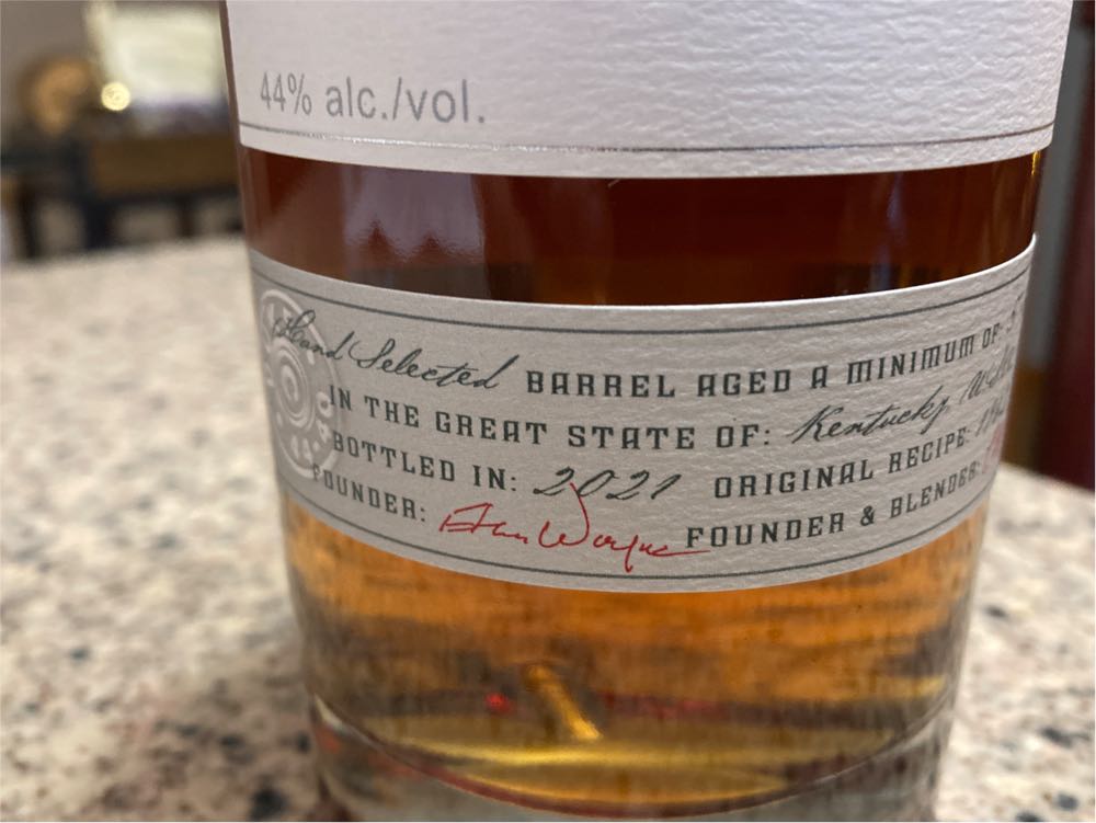 Duke “John Wayne” Straight Bourbon Whiskey - Duke Spirits (750mL) alcohol collectible [Barcode 816136023413] - Main Image 2