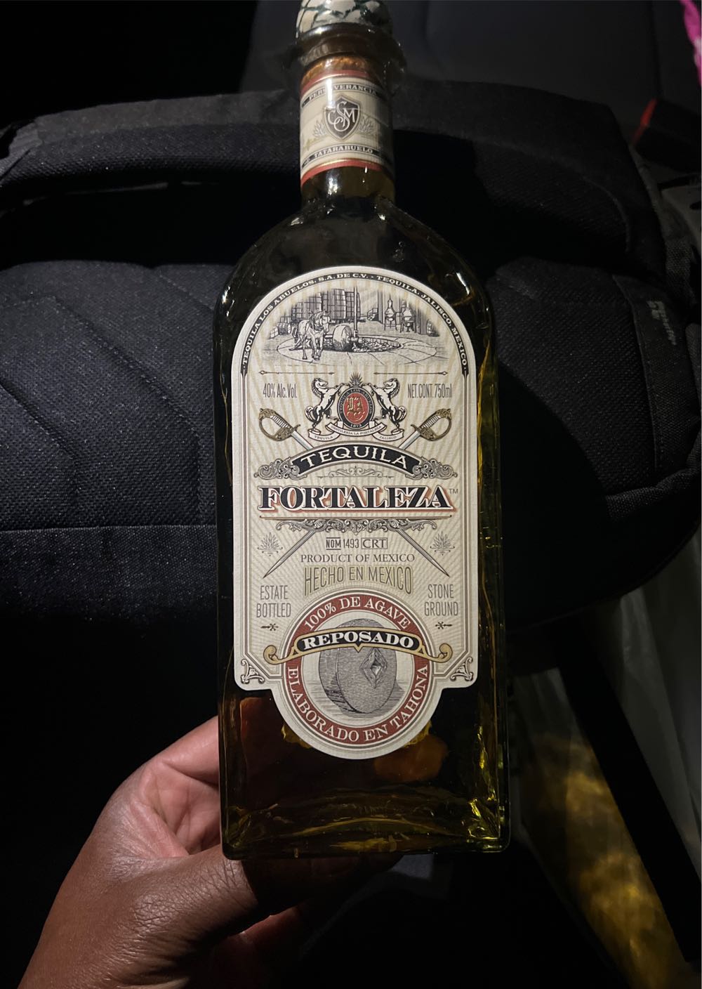 Fortaleza Reposado - Tequila Los Abuelos, S.A. de C.V. (750 mL) alcohol collectible [Barcode 7502221967108] - Main Image 3