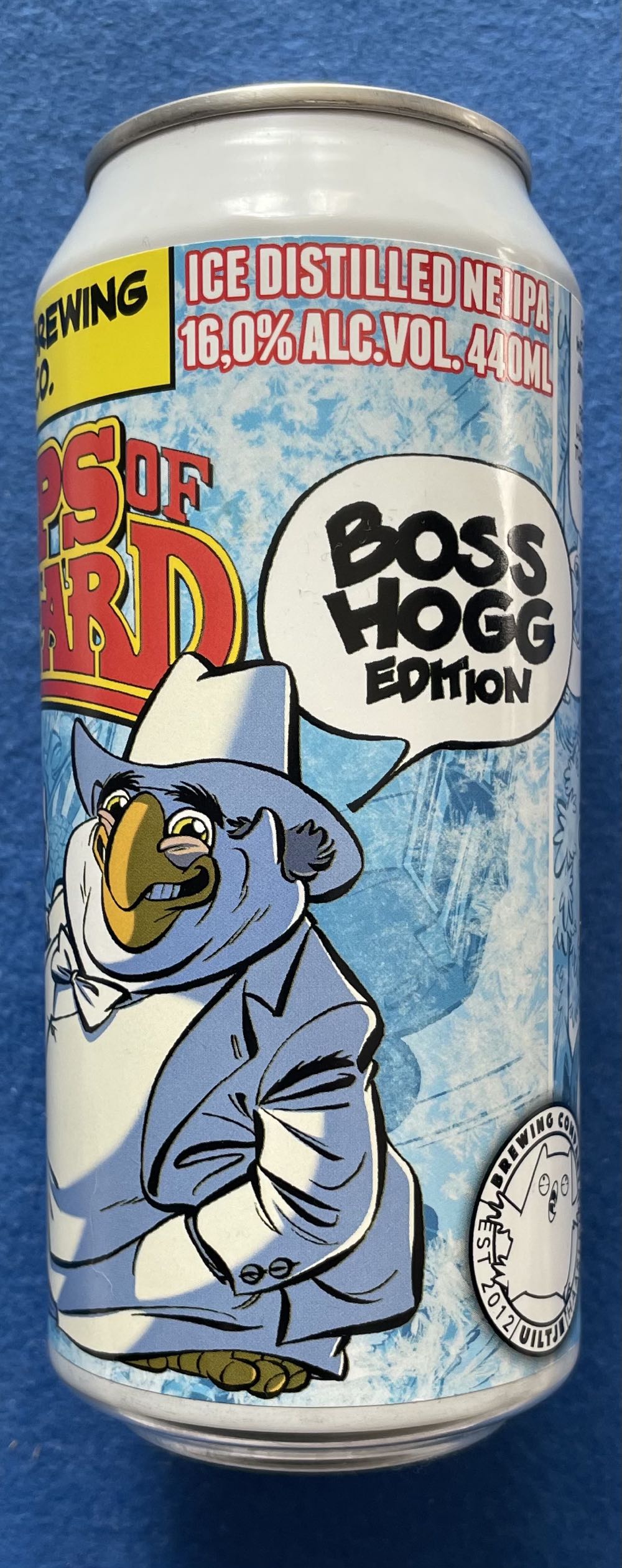 The Hops Of Hazzard Boss Hogg Edition - Uiltje Brewing Company (440 mL) alcohol collectible [Barcode 8720254563350] - Main Image 2