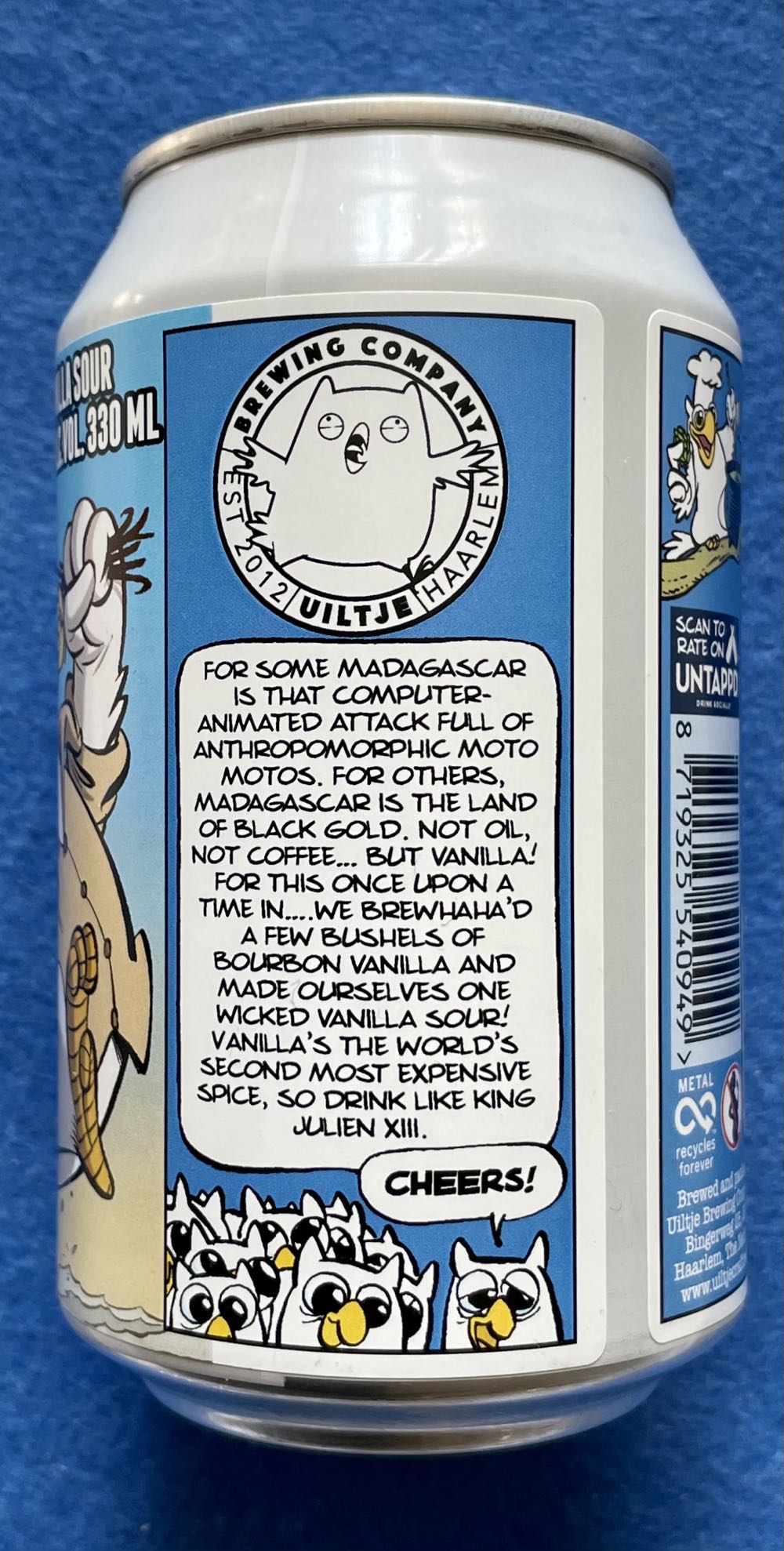 Once Upon A Time In Madagascar - Uiltje Brewing Company (330 mL) alcohol collectible [Barcode 8719325540949] - Main Image 3