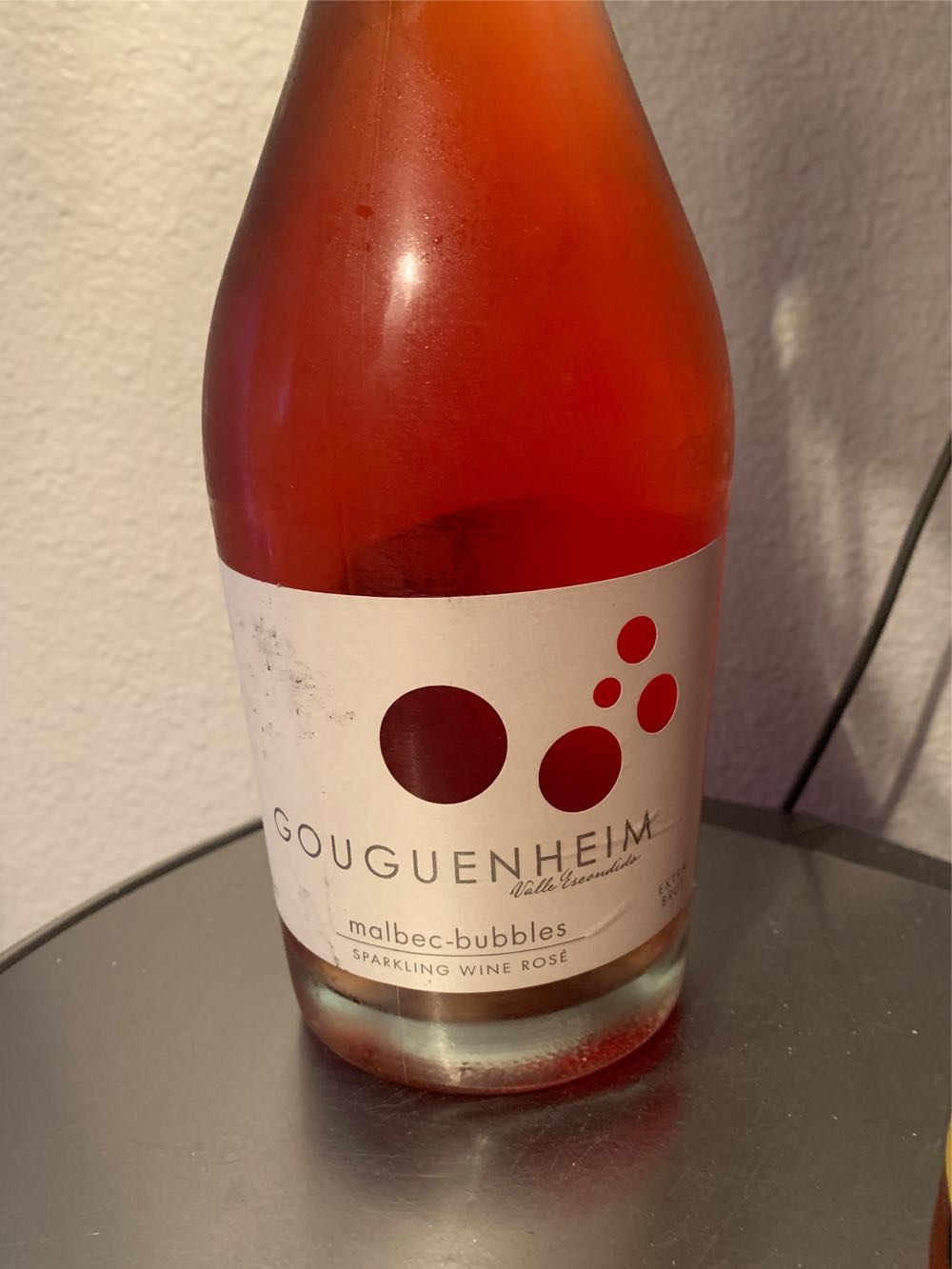 Wine/Sparkling ~ Gouguenheim Malbec Bubbles Rose Sparkling Nv  alcohol collectible [Barcode 876155000574] - Main Image 3