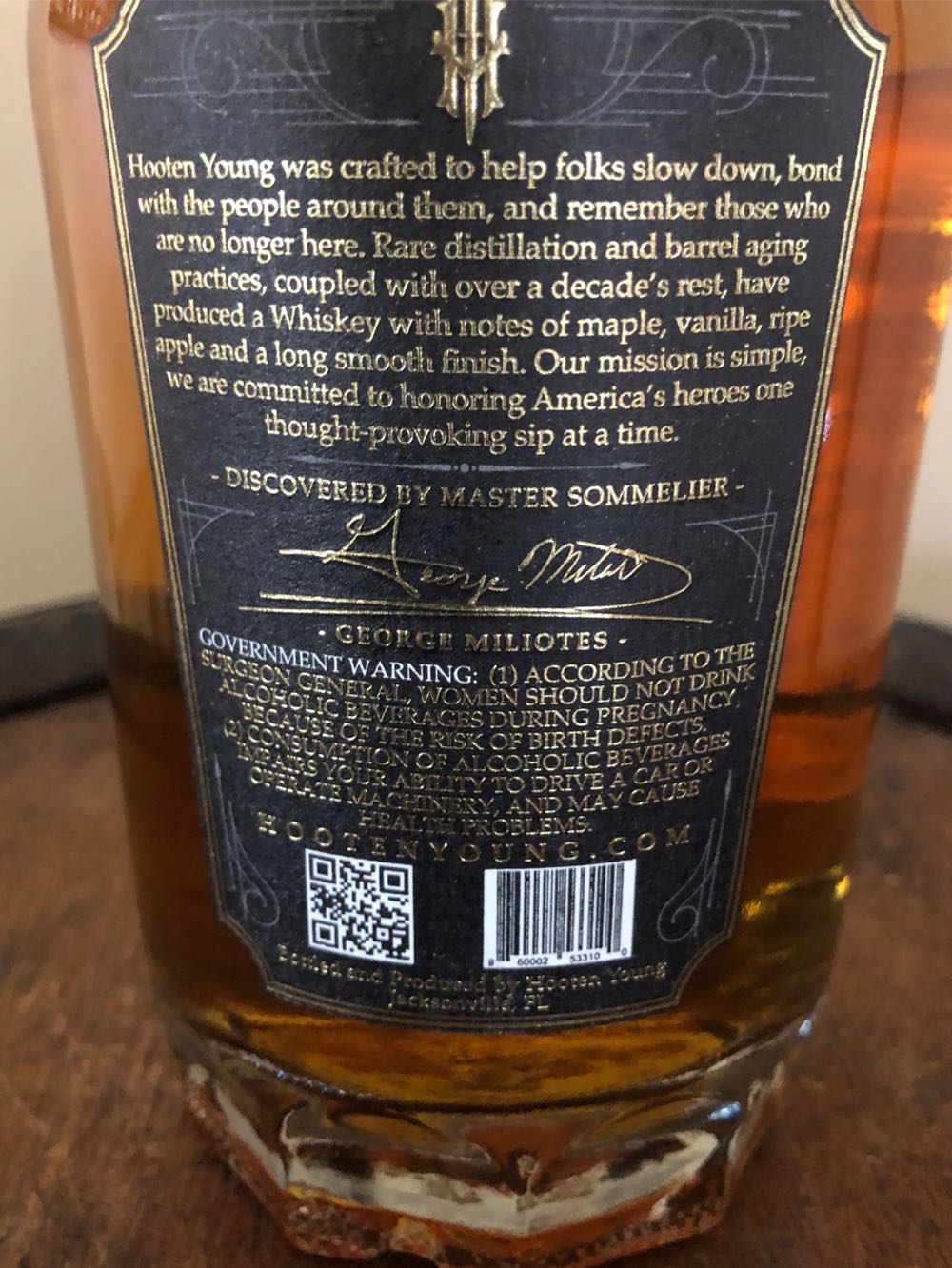 Hooten Young 12 Year - Hooten Young (750 mL) alcohol collectible [Barcode 860002533100] - Main Image 2