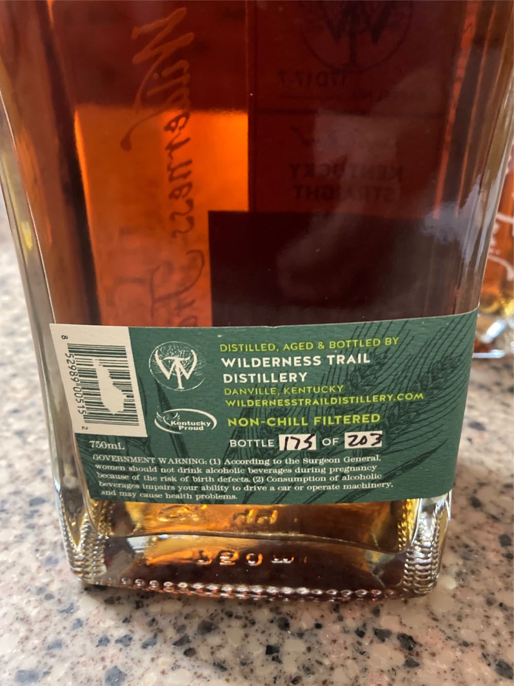 Wilderness Trail Rye Whiskey Cask Strength - Wilderness Trail (750 mL) alcohol collectible [Barcode 852989005152] - Main Image 3