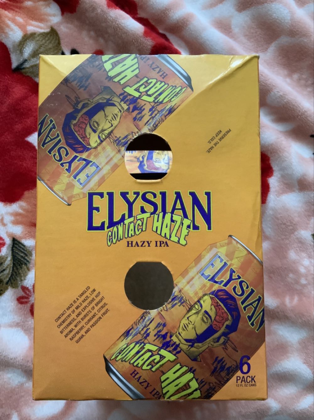 Elysian Contact Haze Ipa 6pk 12oz Can Wine - Elysian Brewing (12 FL OZ) alcohol collectible [Barcode 817904007918] - Main Image 3